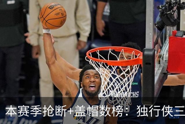 本赛季抢断+盖帽数榜：独行侠三将包揽前三 里萨谢16次高居榜首