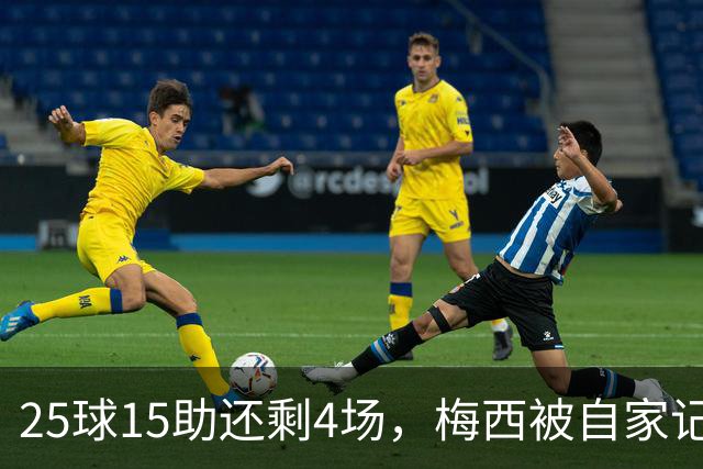 25球15助还剩4场，梅西被自家记者喊话三连MVP